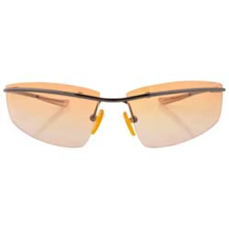 BEMUSE Orange Rimless Sunglasses sold by Giant Vintage