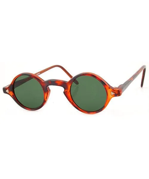 STUTZ Tortoise/Green Round Sunglasses sold by Giant Vintage product image thumbnail 2