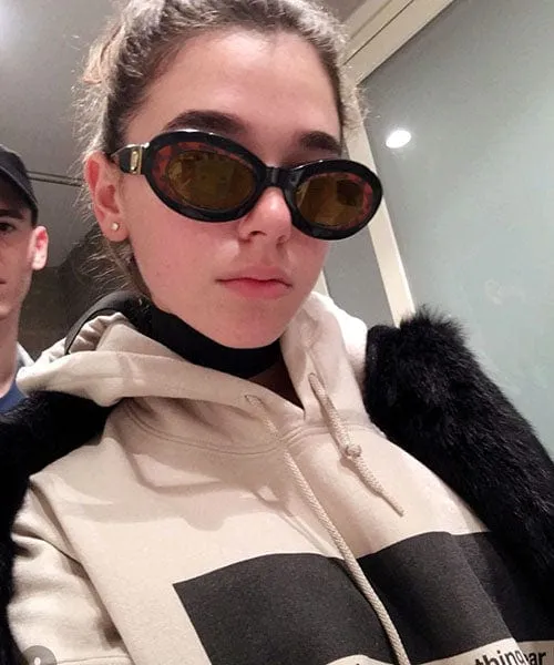 ZEUS Copper/Brown Cat-Eye Sunglasses sold by Giant Vintage product image thumbnail 4