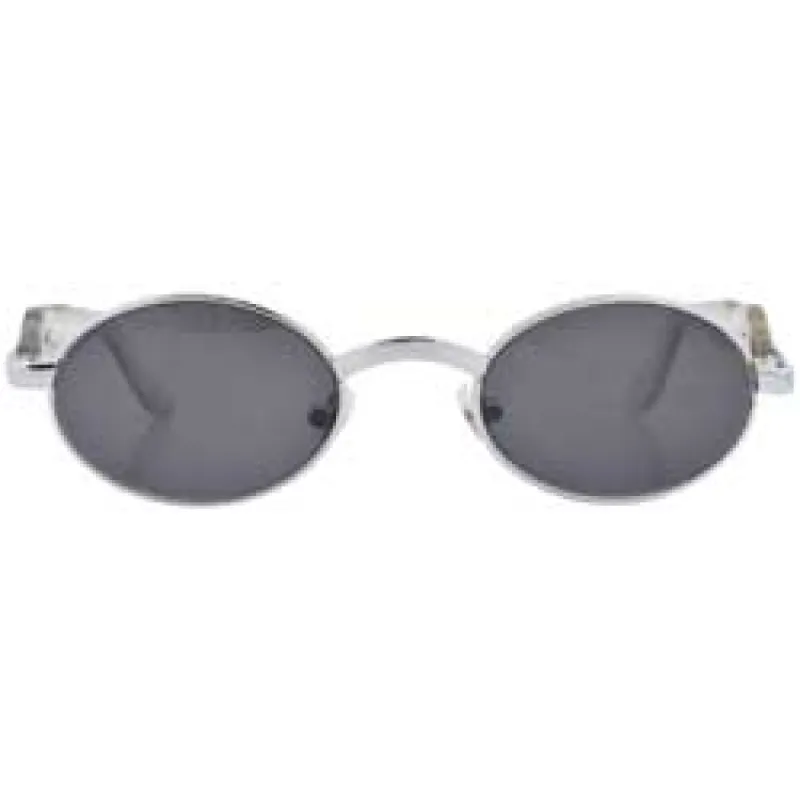 WILLOW Silver Oval Sunglasses sold by Giant Vintage