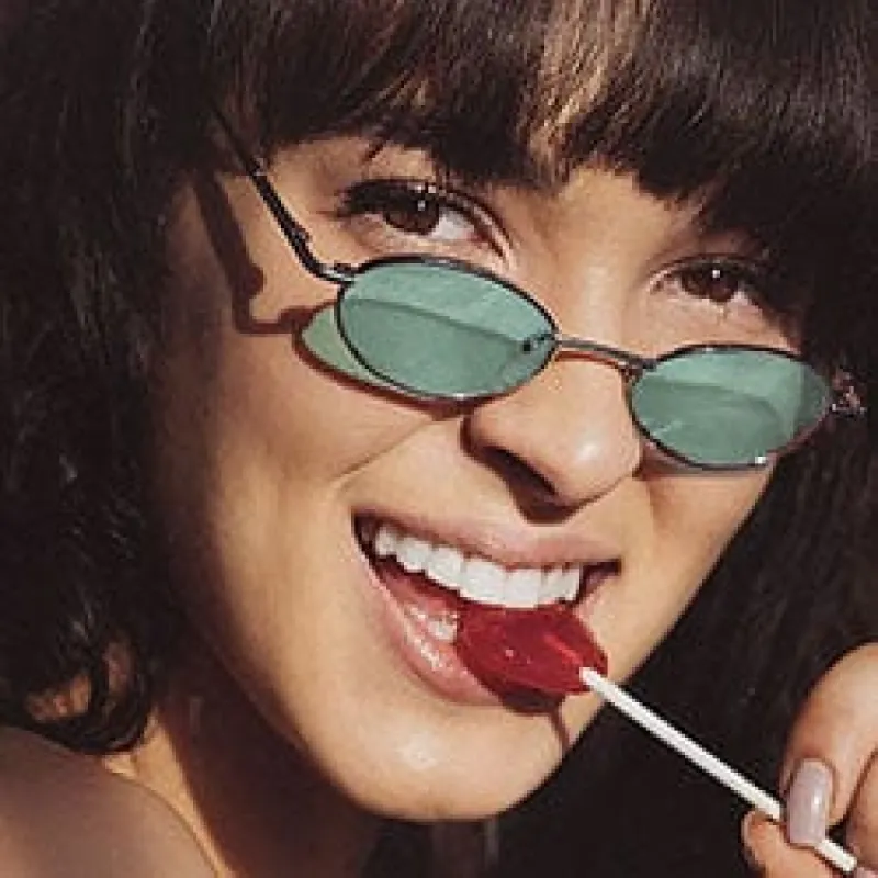 ROAR Green Micro Oval Sunglasses sold by Giant Vintage