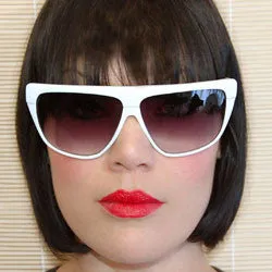 NAGEL White 80s Sunglasses sold by Giant Vintage product image thumbnail 3