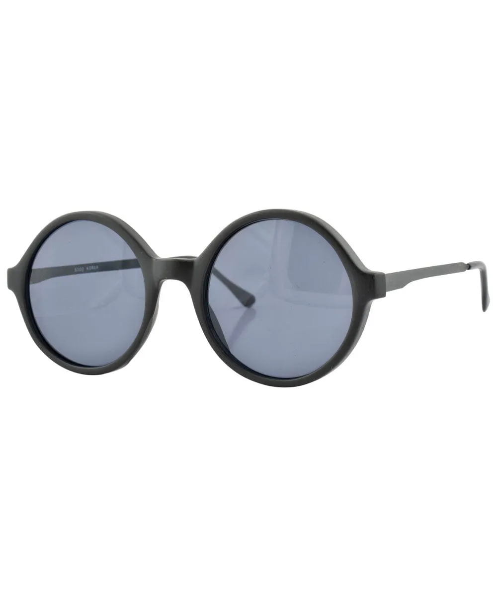 STORIES Black Round Sunglasses sold by Giant Vintage product image thumbnail 3