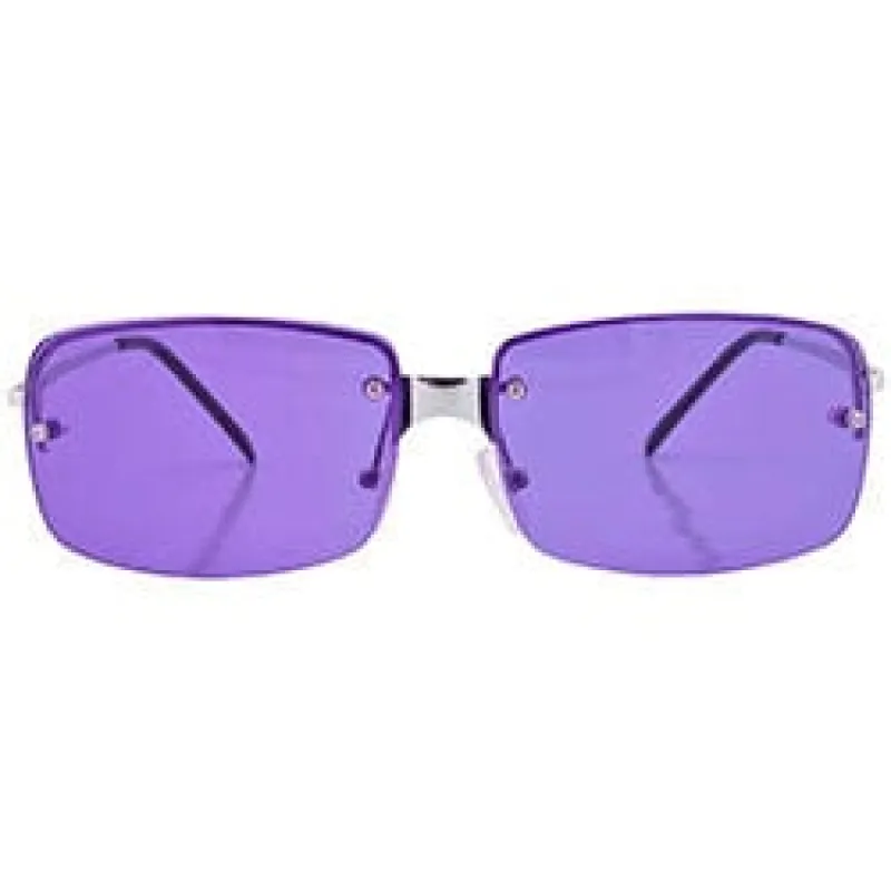 CHILLERZ Purple Rimless Sunglasses sold by Giant Vintage