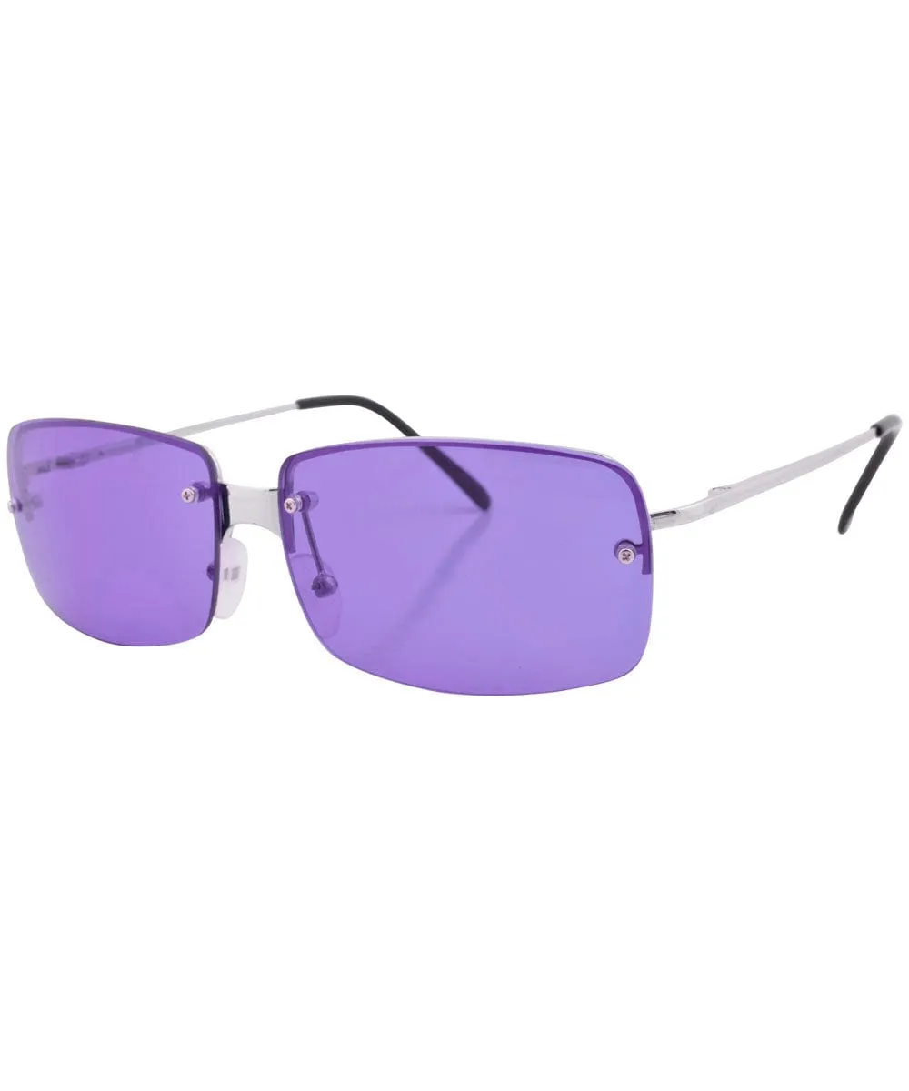 CHILLERZ Purple Rimless Sunglasses sold by Giant Vintage product image thumbnail 2