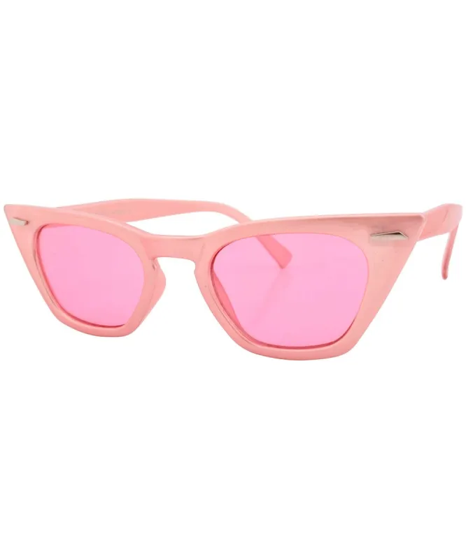 SACCHARINE Pearl Pink Cat-Eye Sunglasses sold by Giant Vintage