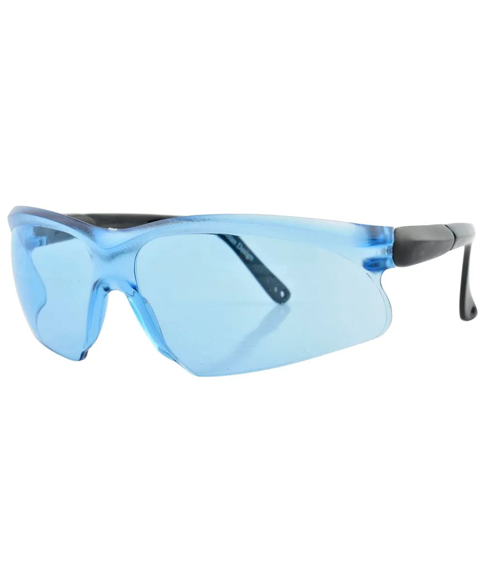 SNATCHED Blue Shield Sunglasses sold by Giant Vintage product image thumbnail 2