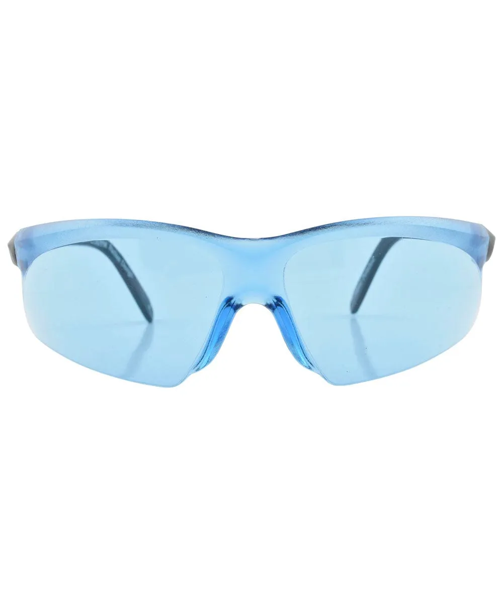 SNATCHED Blue Shield Sunglasses sold by Giant Vintage product image thumbnail 3
