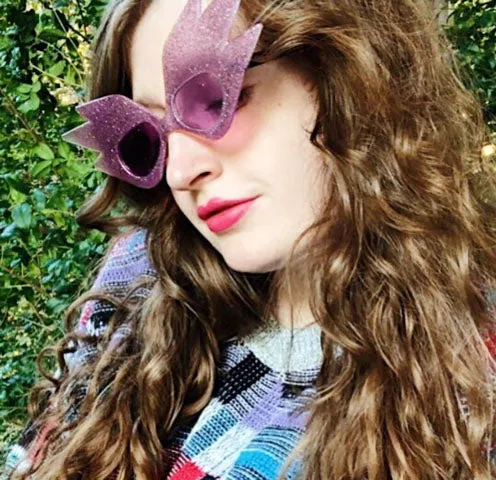 WONDERMENT Purple Freaky Cat-Eye Sunglasses sold by Giant Vintage product image thumbnail 4