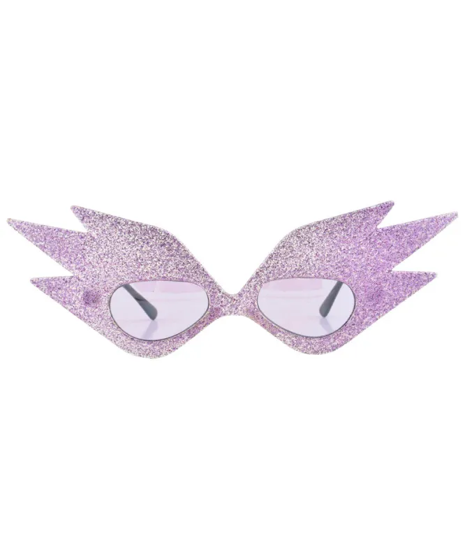 WONDERMENT Purple Freaky Cat-Eye Sunglasses sold by Giant Vintage