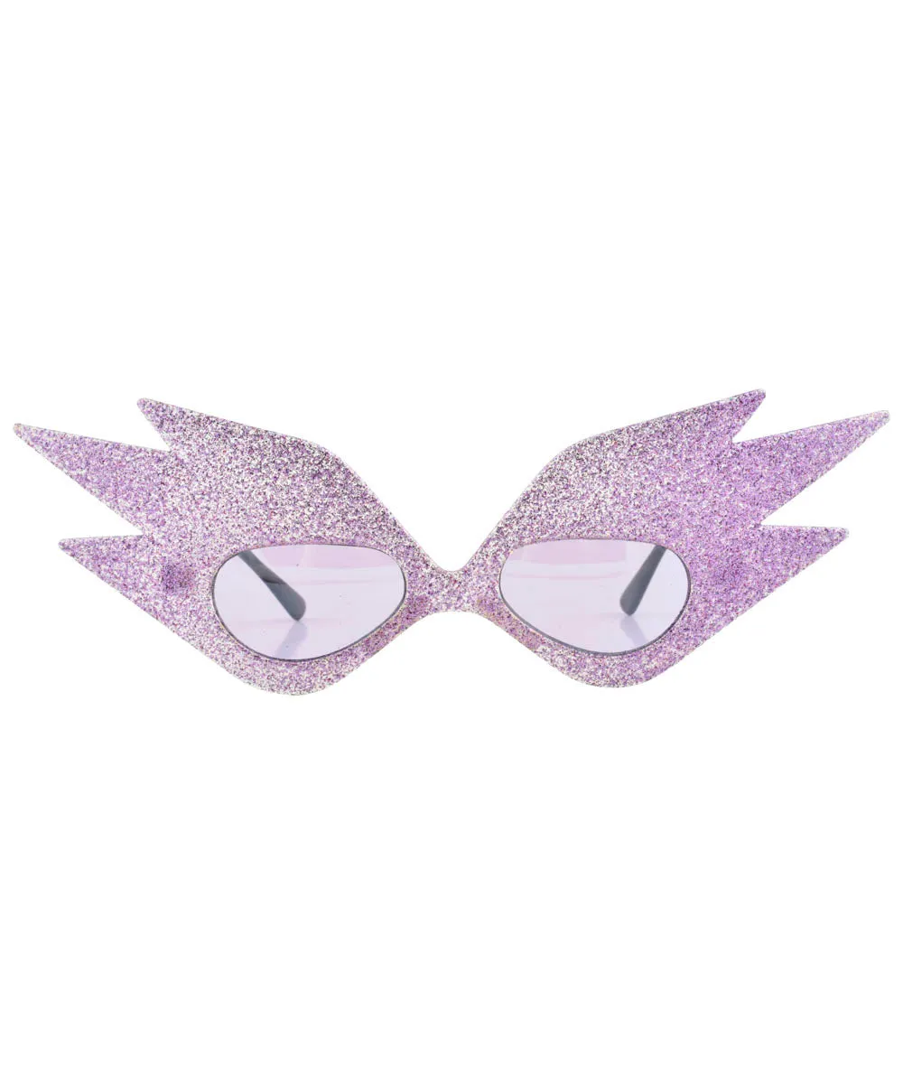 WONDERMENT Purple Freaky Cat-Eye Sunglasses sold by Giant Vintage