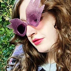WONDERMENT Purple Freaky Cat-Eye Sunglasses sold by Giant Vintage product image thumbnail 2