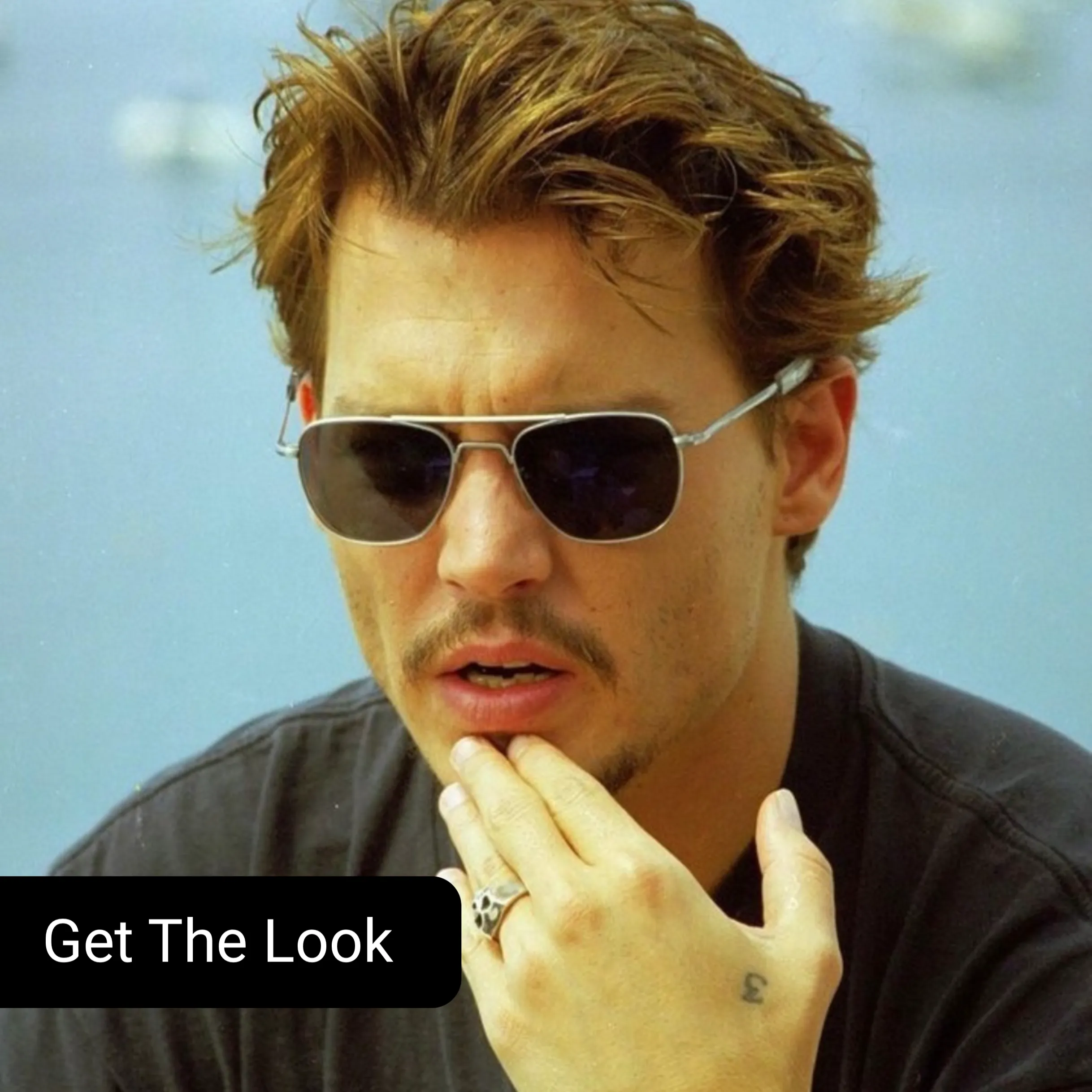 HEATH Aviator 90s Sunglasses sold by Giant Vintage product image thumbnail 2