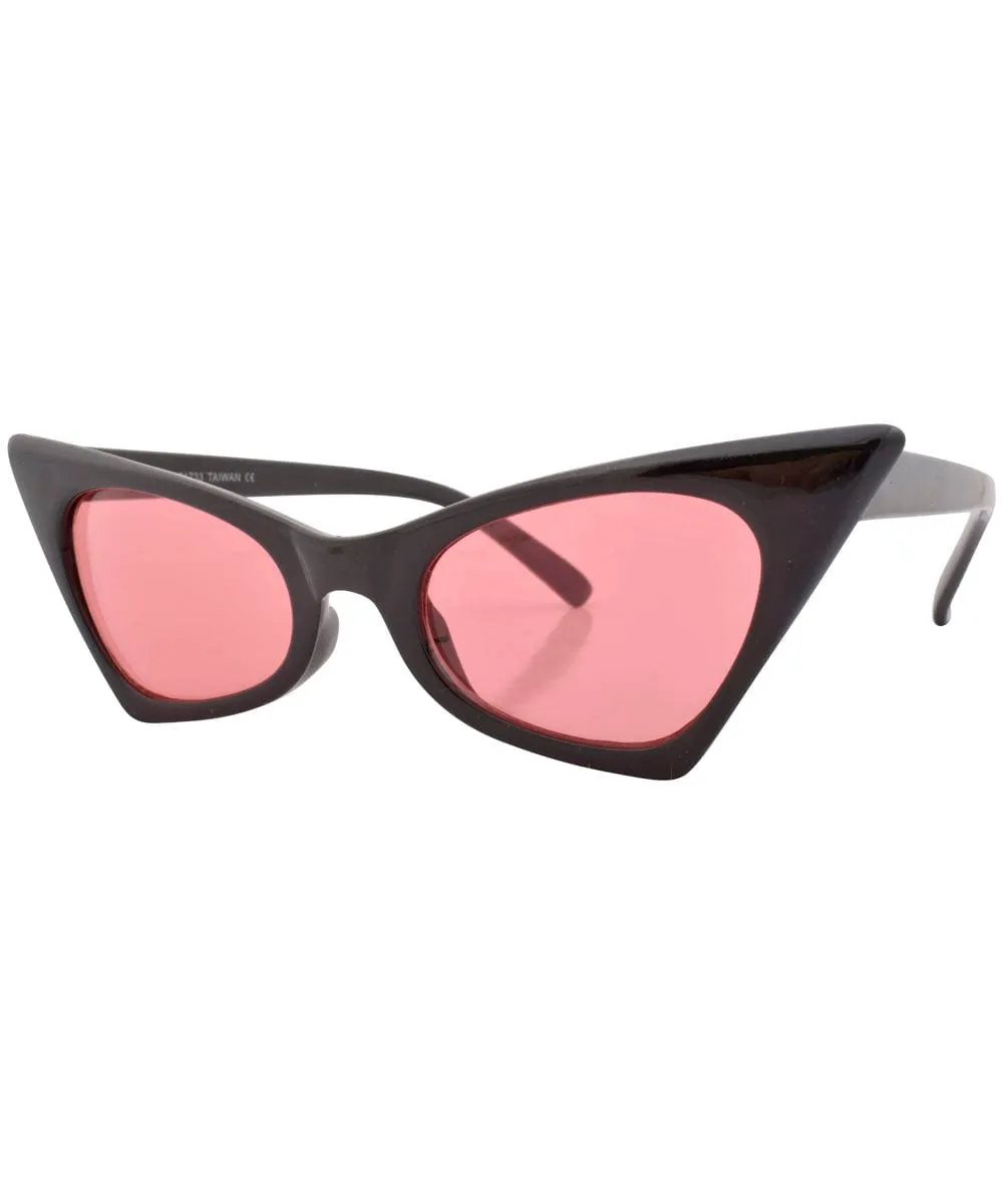 KADILLAC Black/Red Cat-Eye Sunglasses sold by Giant Vintage product image thumbnail 2