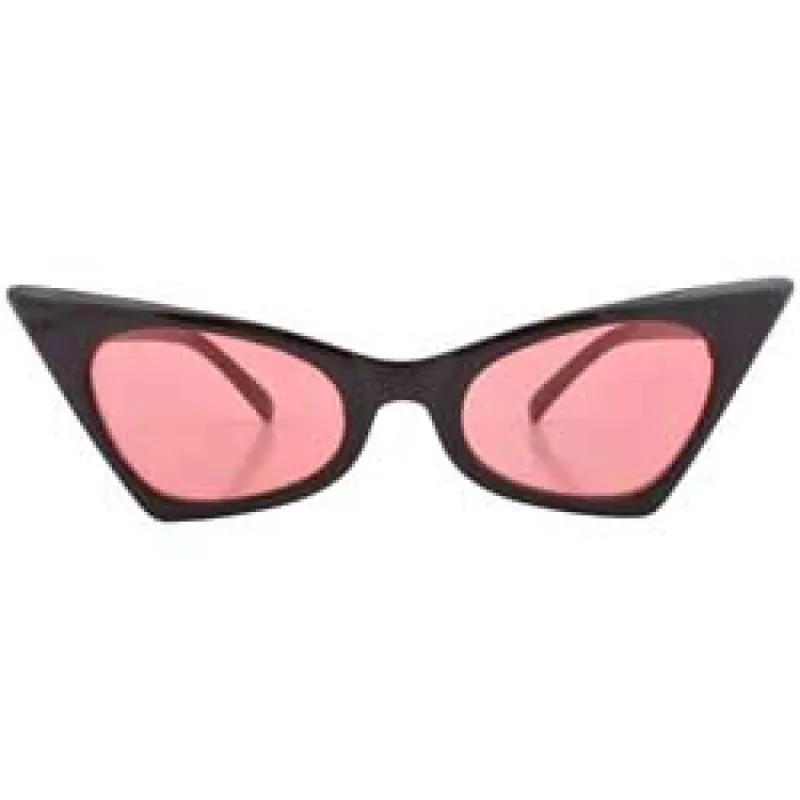 KADILLAC Black/Red Cat-Eye Sunglasses sold by Giant Vintage