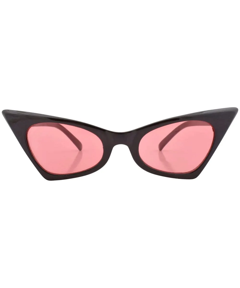 KADILLAC Black/Red Cat-Eye Sunglasses sold by Giant Vintage product image thumbnail 3
