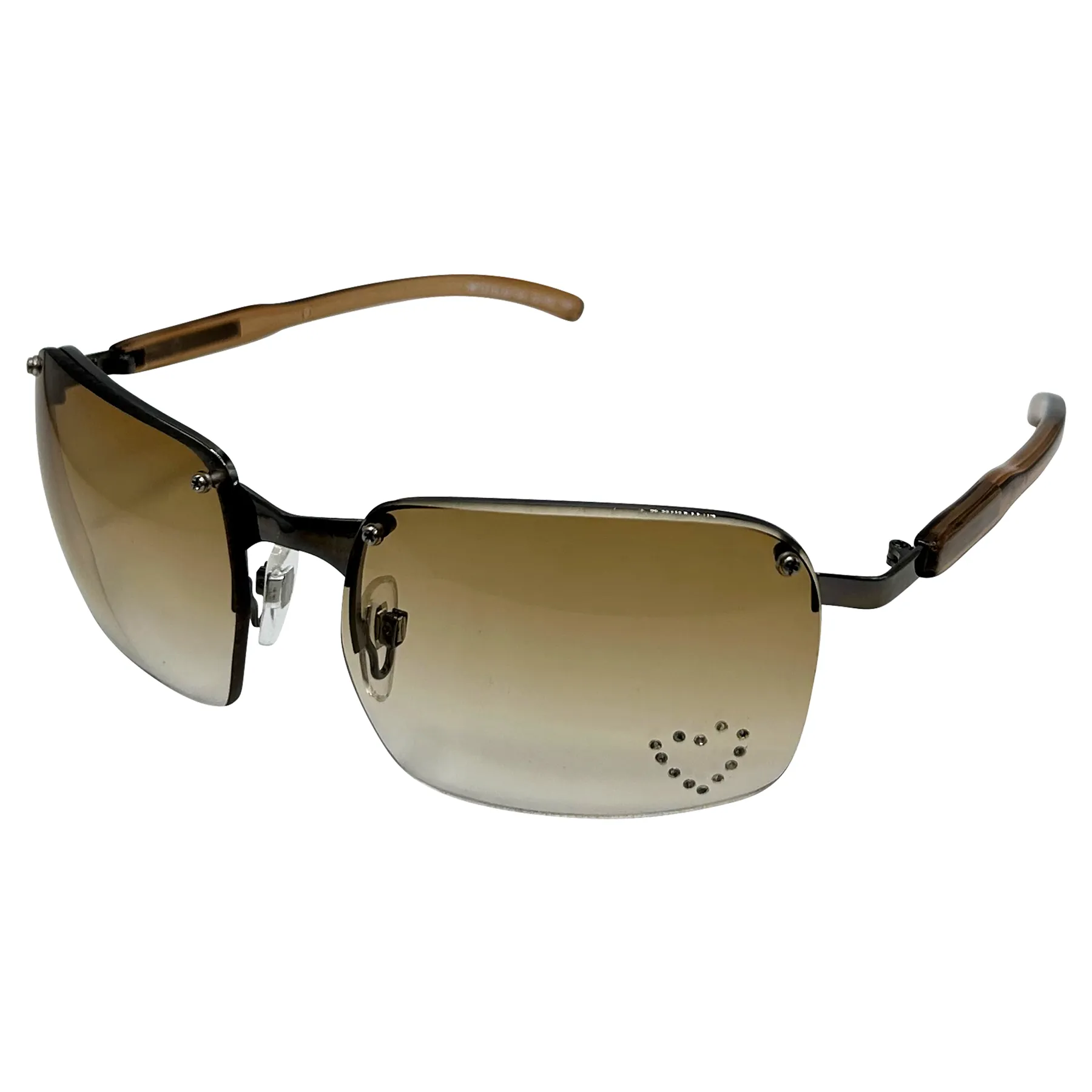 HEAT Rimless Y2K Sunglasses sold by Giant Vintage product image thumbnail 5