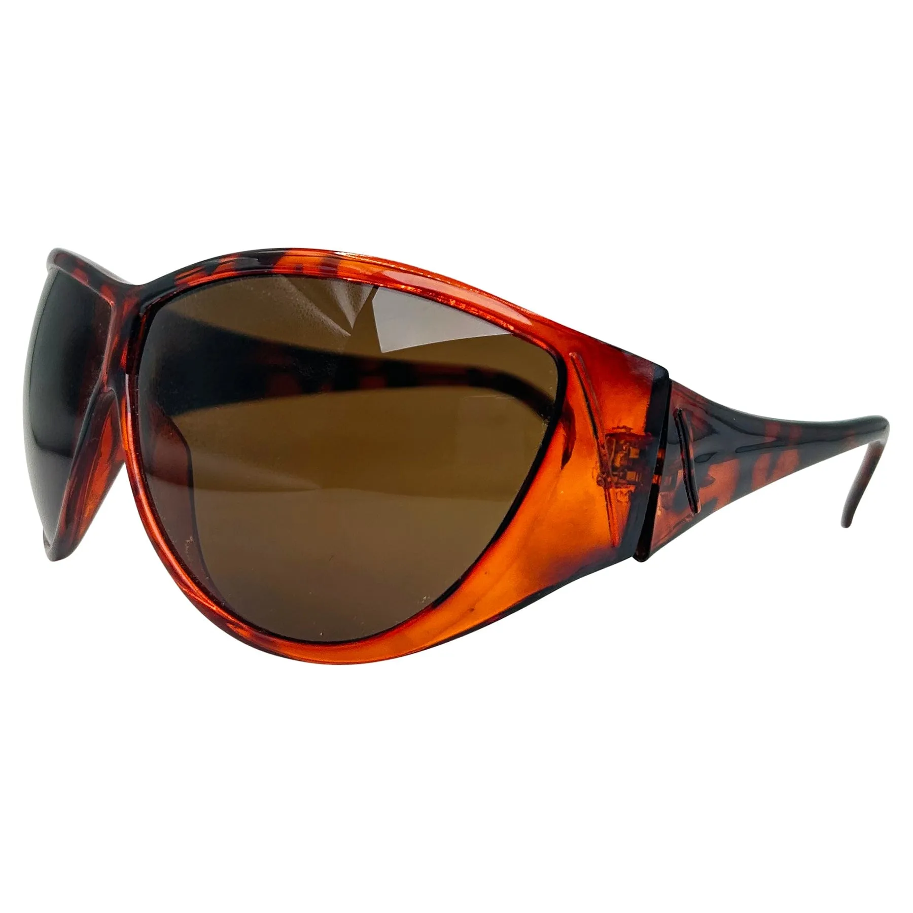 QUI-HO Tortoise/Brown Vintage Sports Sunglasses sold by Giant Vintage product image thumbnail 2