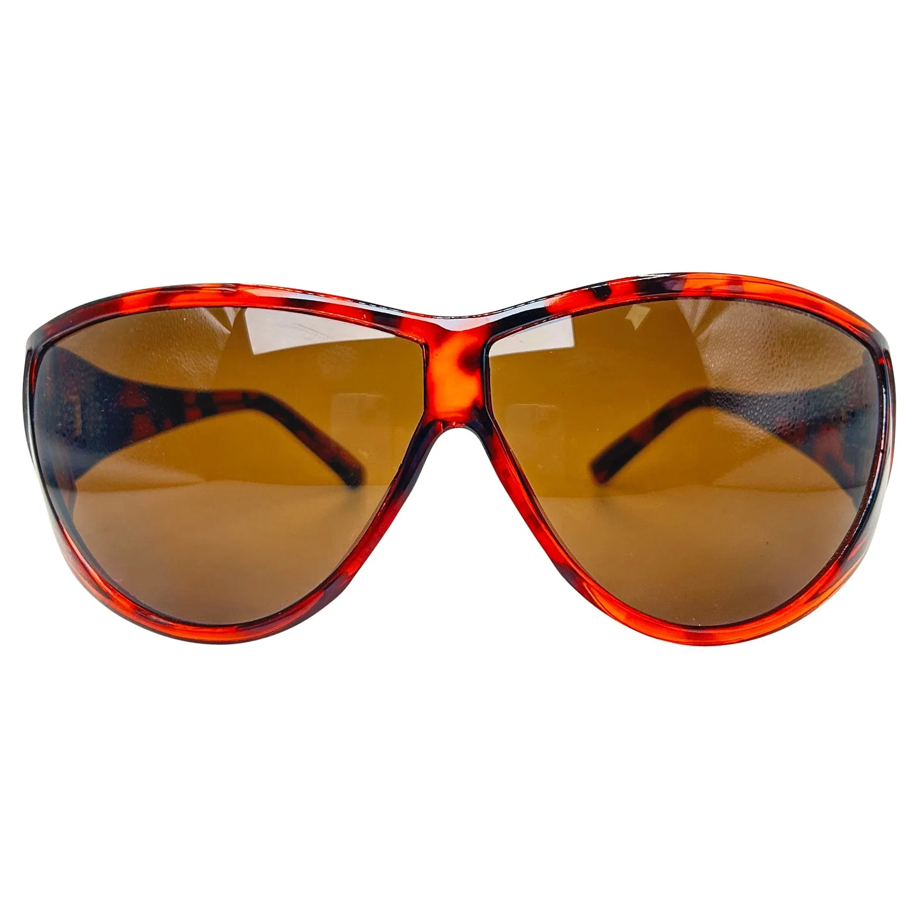 QUI-HO Tortoise/Brown Vintage Sports Sunglasses sold by Giant Vintage