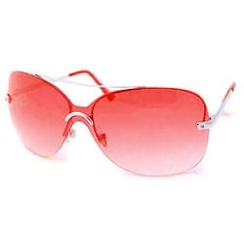 ARCO IRIS Red Rimless Sunglasses sold by Giant Vintage
