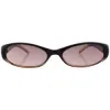 PURR Brown Oval Sunglasses sold by Giant Vintage