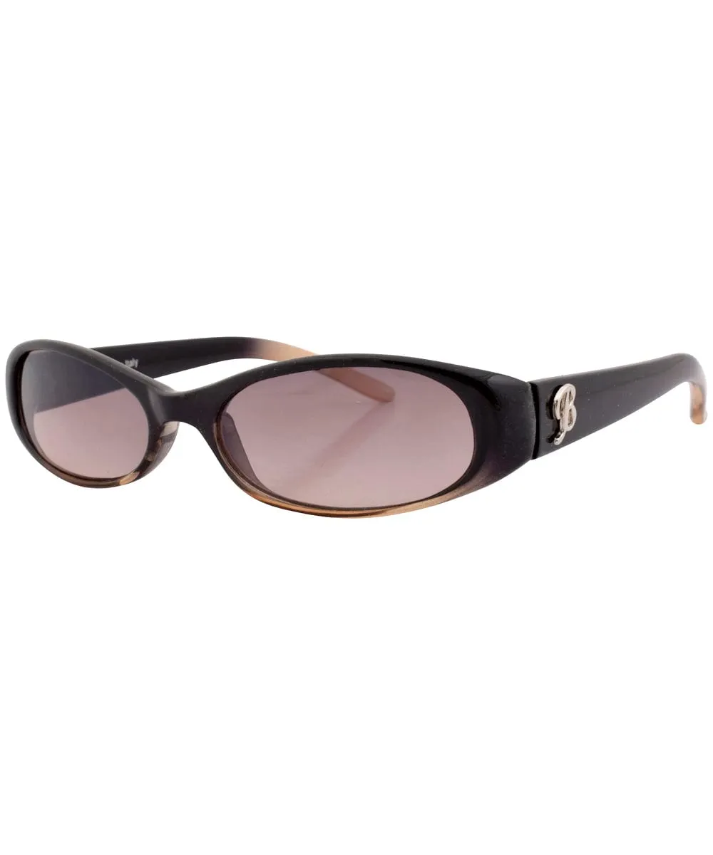 PURR Brown Oval Sunglasses sold by Giant Vintage product image thumbnail 2