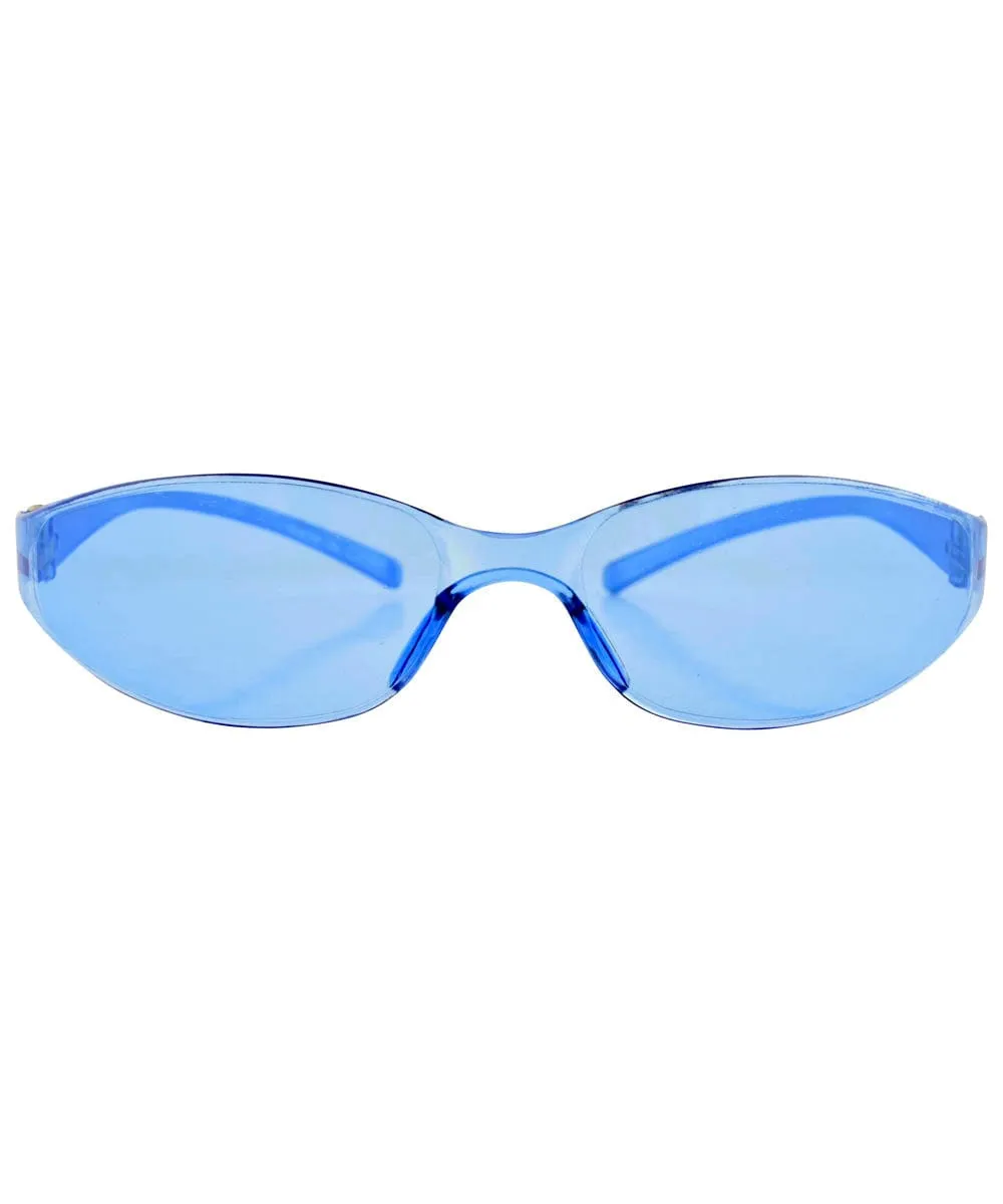 QUANTO Blue Rimless Sunglasses sold by Giant Vintage product image thumbnail 2