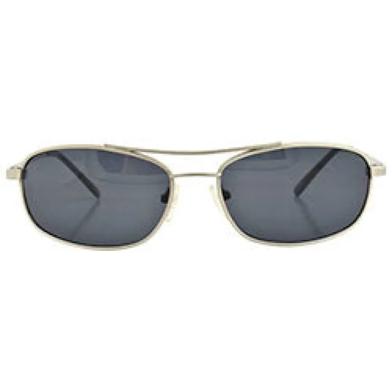 RENO Silver/Super Dark Square Sunglasses sold by Giant Vintage