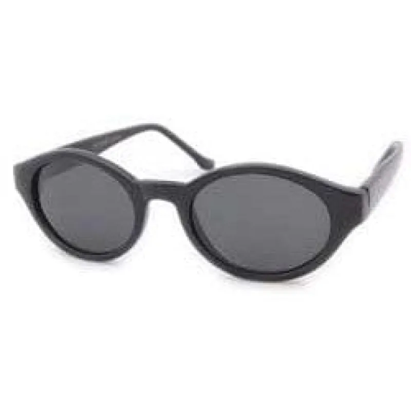TELL Black 60s Mod Cat-Eye Sunglasses sold by Giant Vintage