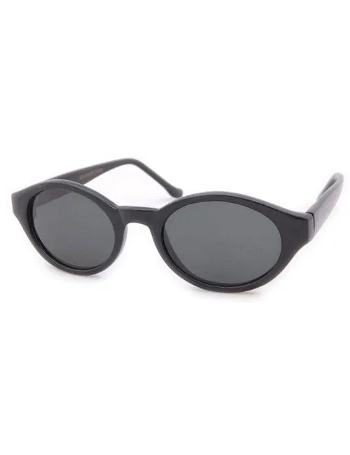 TELL Black 60s Mod Cat-Eye Sunglasses sold by Giant Vintage product image thumbnail 2