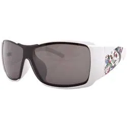 ROLLED White/Gambler Oversized Sunglasses sold by Giant Vintage