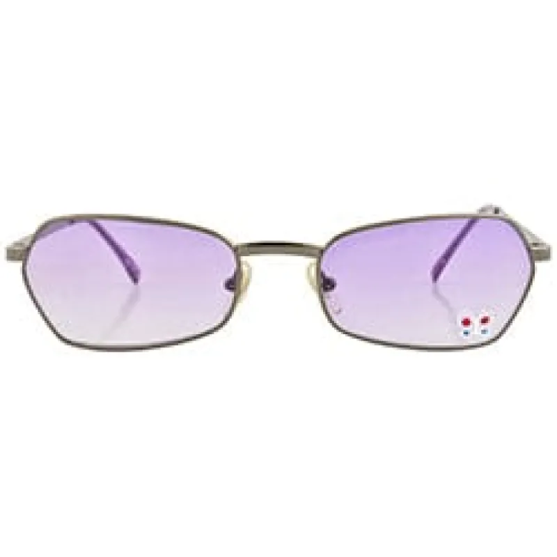 T.Y.V.M. Purple/Butterfly Rimless Sunglasses sold by Giant Vintage