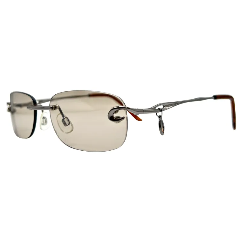 LIZZY Tiny Rimless Y2K Sunglasses sold by Giant Vintage