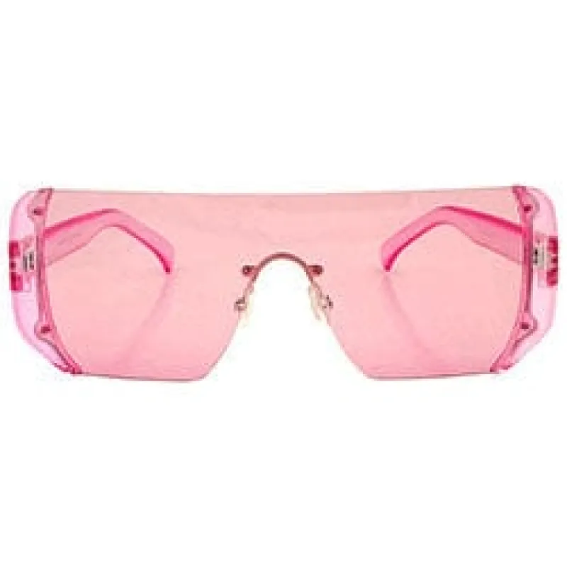 CANDIES Pink Indie Shield Sunglasses sold by Giant Vintage
