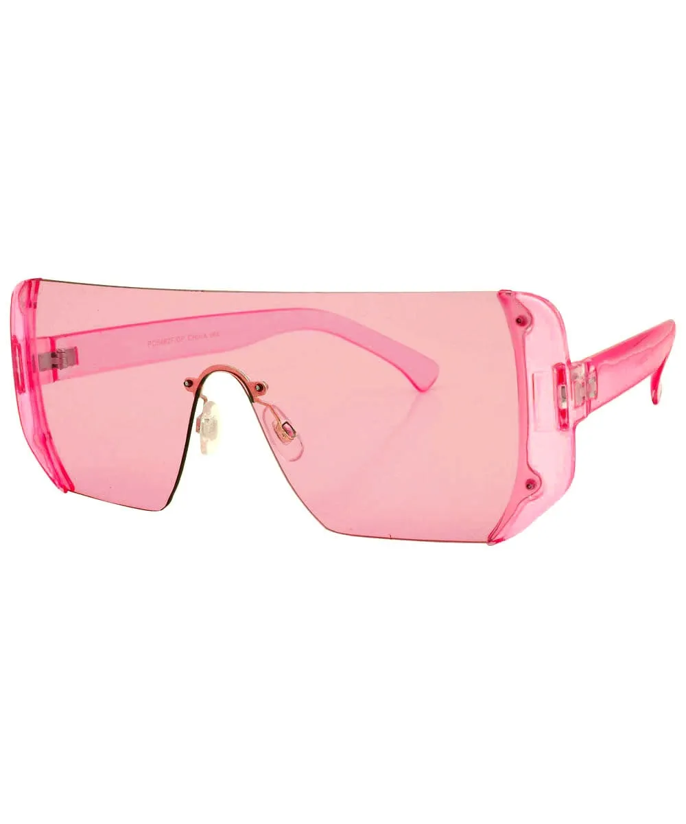 CANDIES Pink Indie Shield Sunglasses sold by Giant Vintage product image thumbnail 2