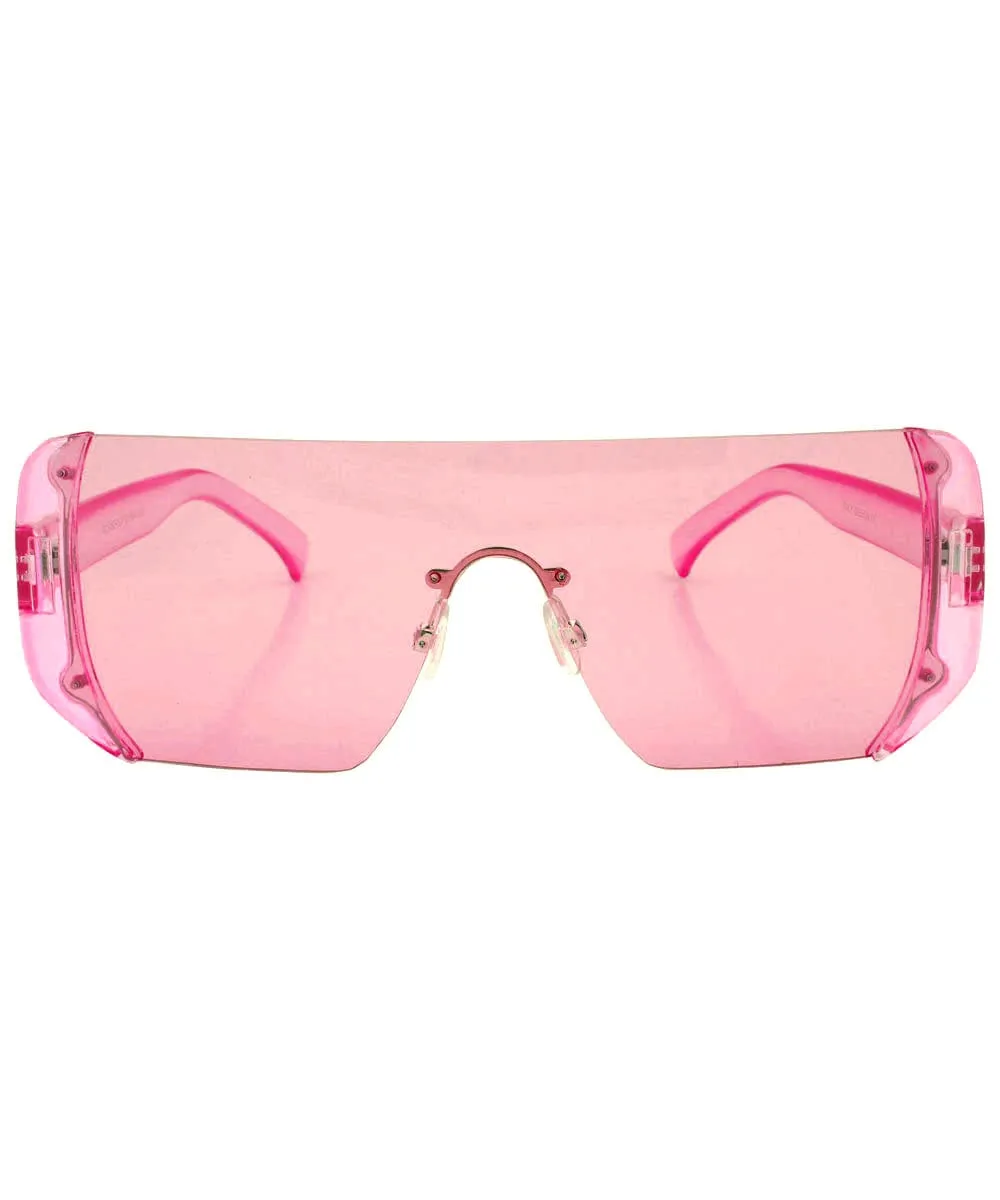 CANDIES Pink Indie Shield Sunglasses sold by Giant Vintage product image thumbnail 3