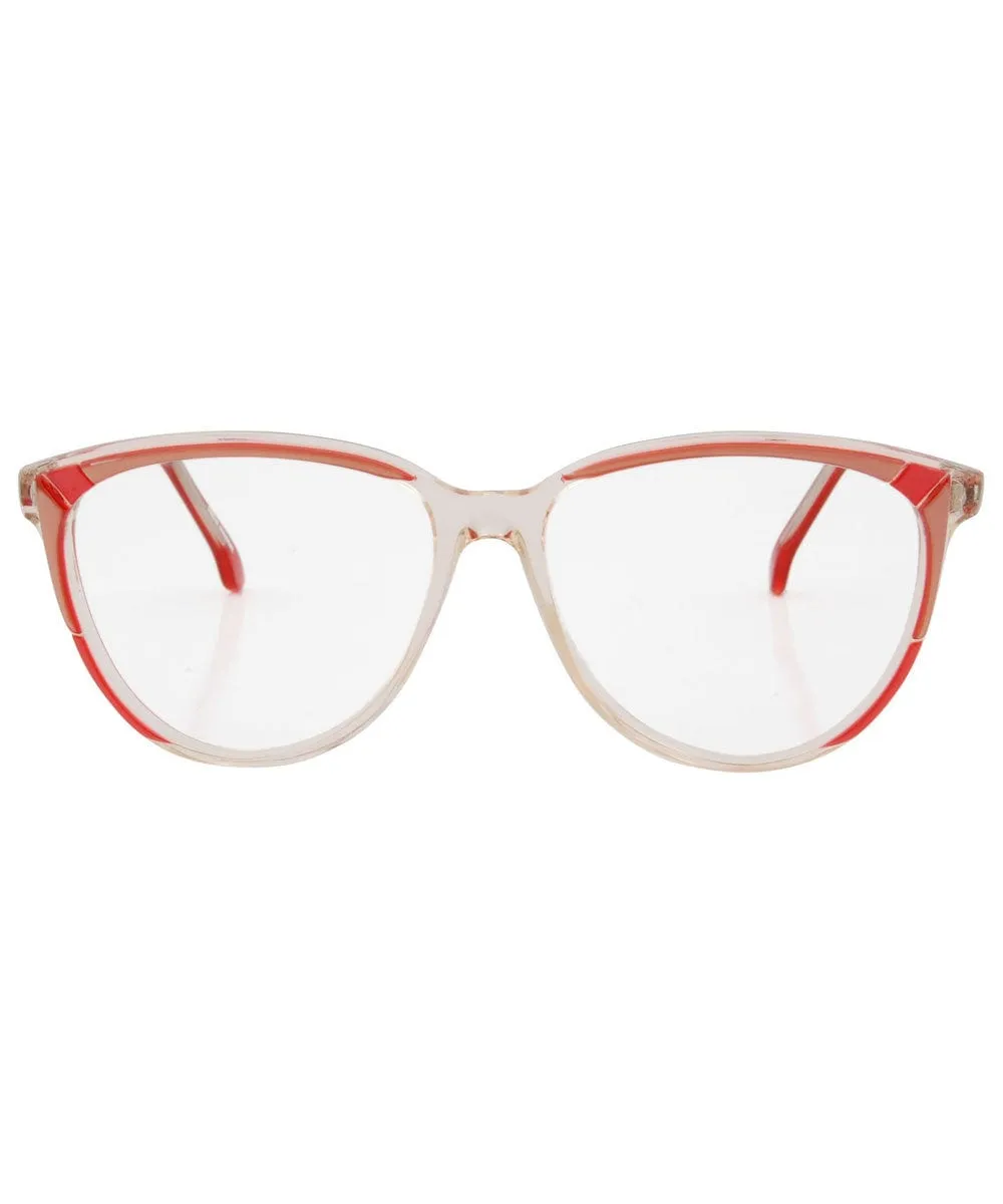 CLASSY Red Clear Glasses sold by Giant Vintage product image thumbnail 3