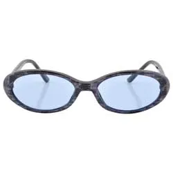 DINKY Blue Oval Sunglasses sold by Giant Vintage