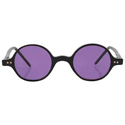 WILL Black/Purple Round Sunglasses sold by Giant Vintage