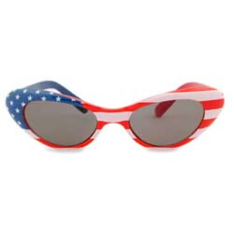 ALLEGIANCE Red Cat-Eye Sunglasses sold by Giant Vintage