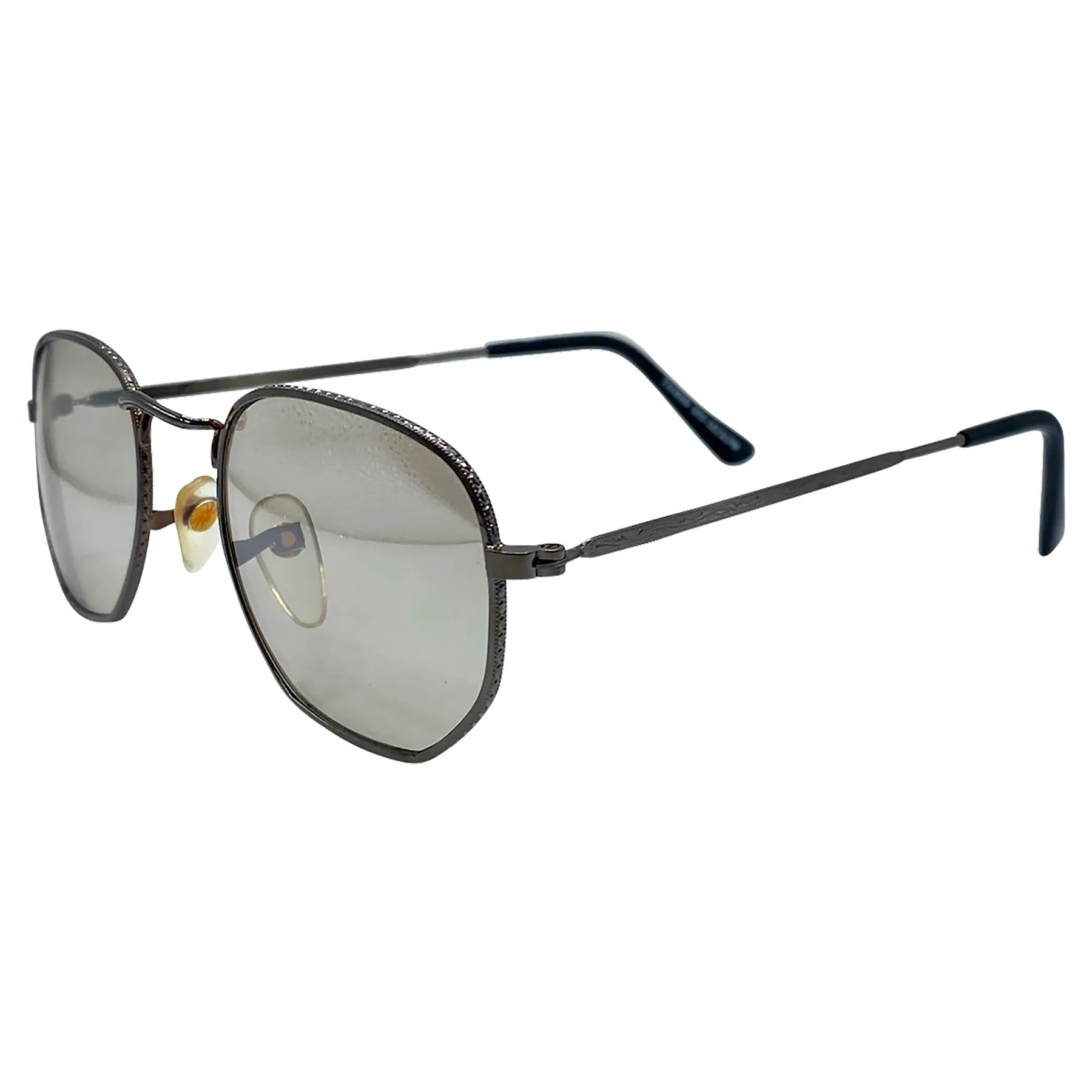 VANCE Gunmetal Angular Indie Sunglasses sold by Giant Vintage product image thumbnail 2