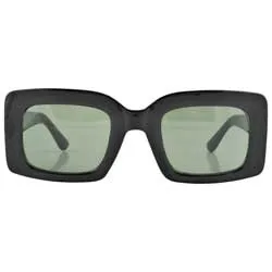 QUANTUM Black Square Sunglasses sold by Giant Vintage