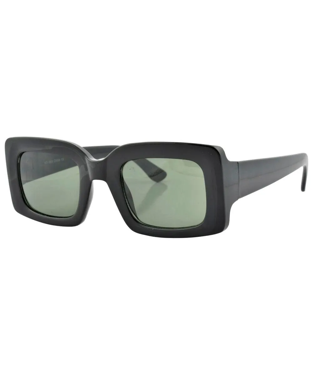 QUANTUM Black Square Sunglasses sold by Giant Vintage product image thumbnail 2