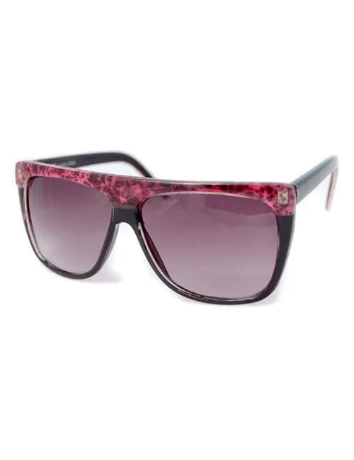 FULL SET Black/Pink 80s Sunglasses sold by Giant Vintage product image thumbnail 2
