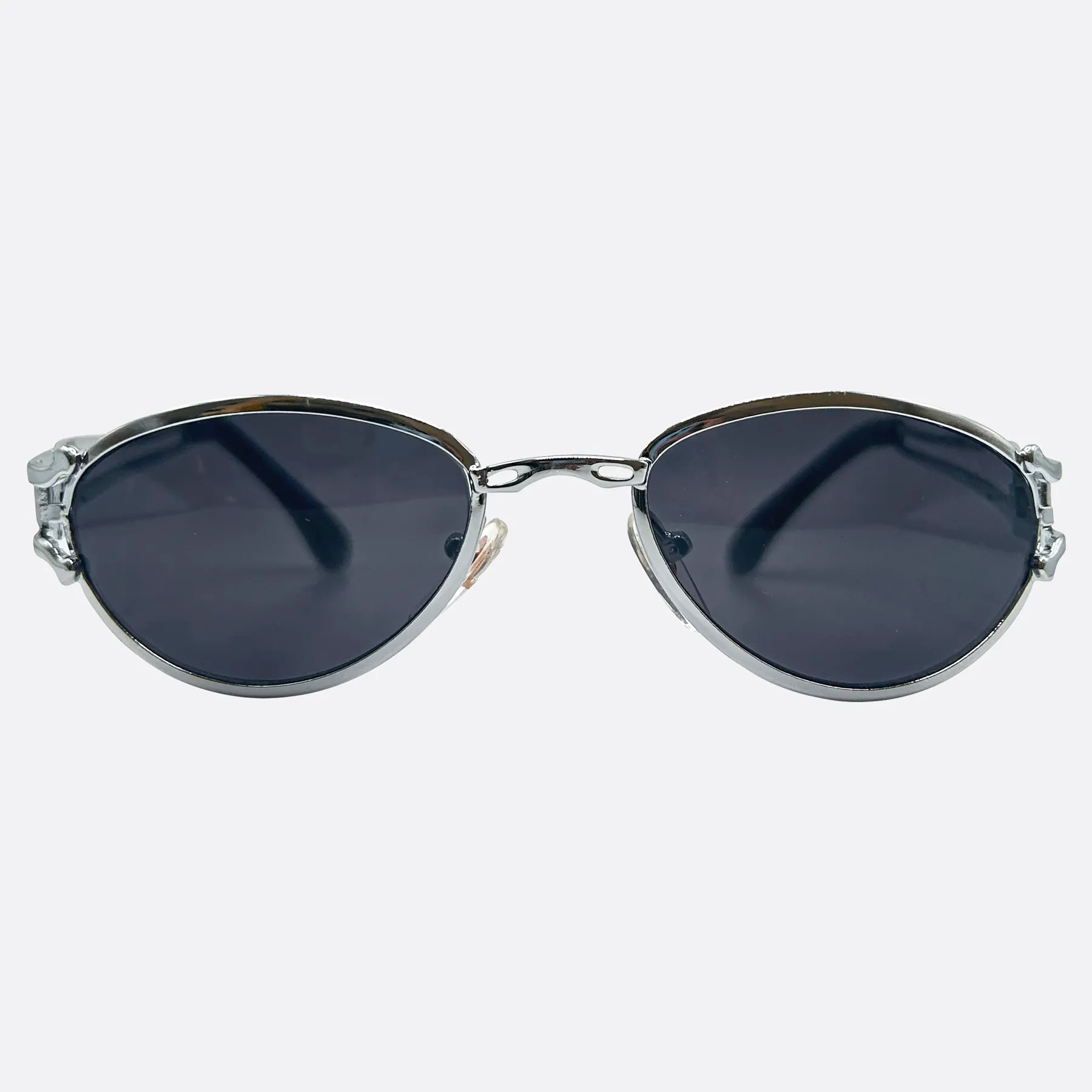 HUGO Oval Steampunk 90s Sunglasses sold by Giant Vintage product image thumbnail 5