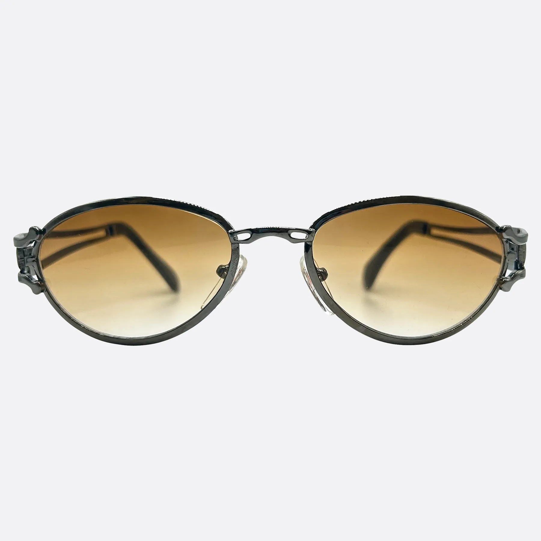 HUGO Oval Steampunk 90s Sunglasses sold by Giant Vintage