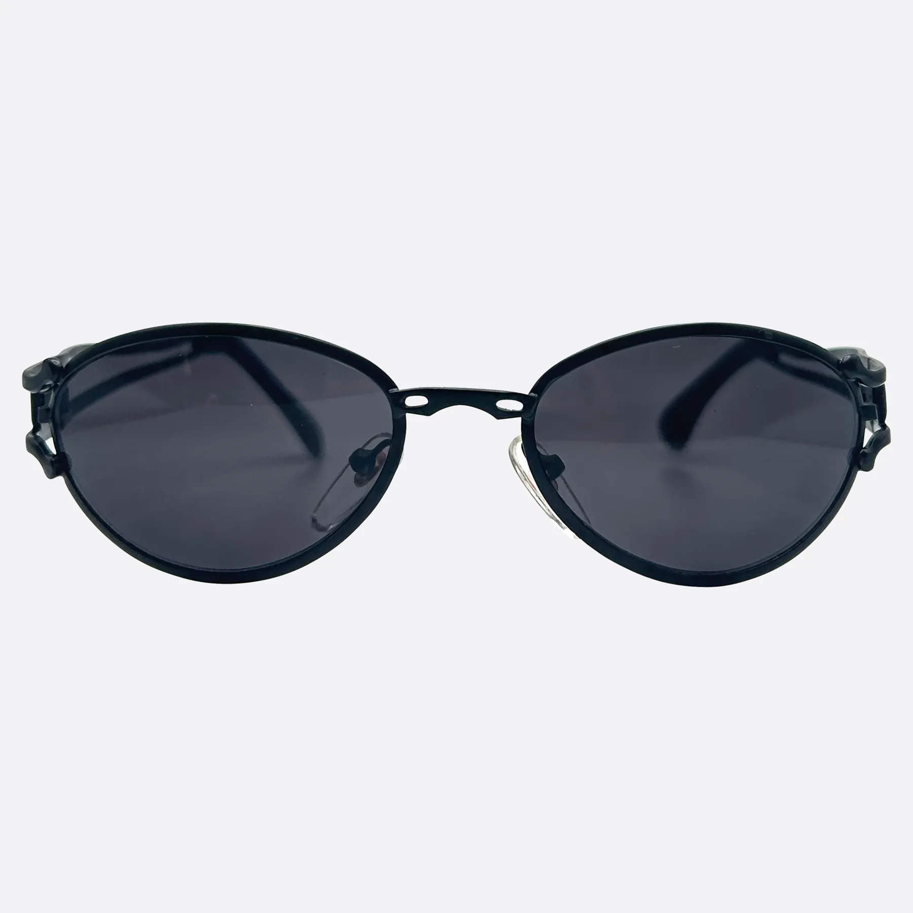 HUGO Oval Steampunk 90s Sunglasses sold by Giant Vintage product image thumbnail 3