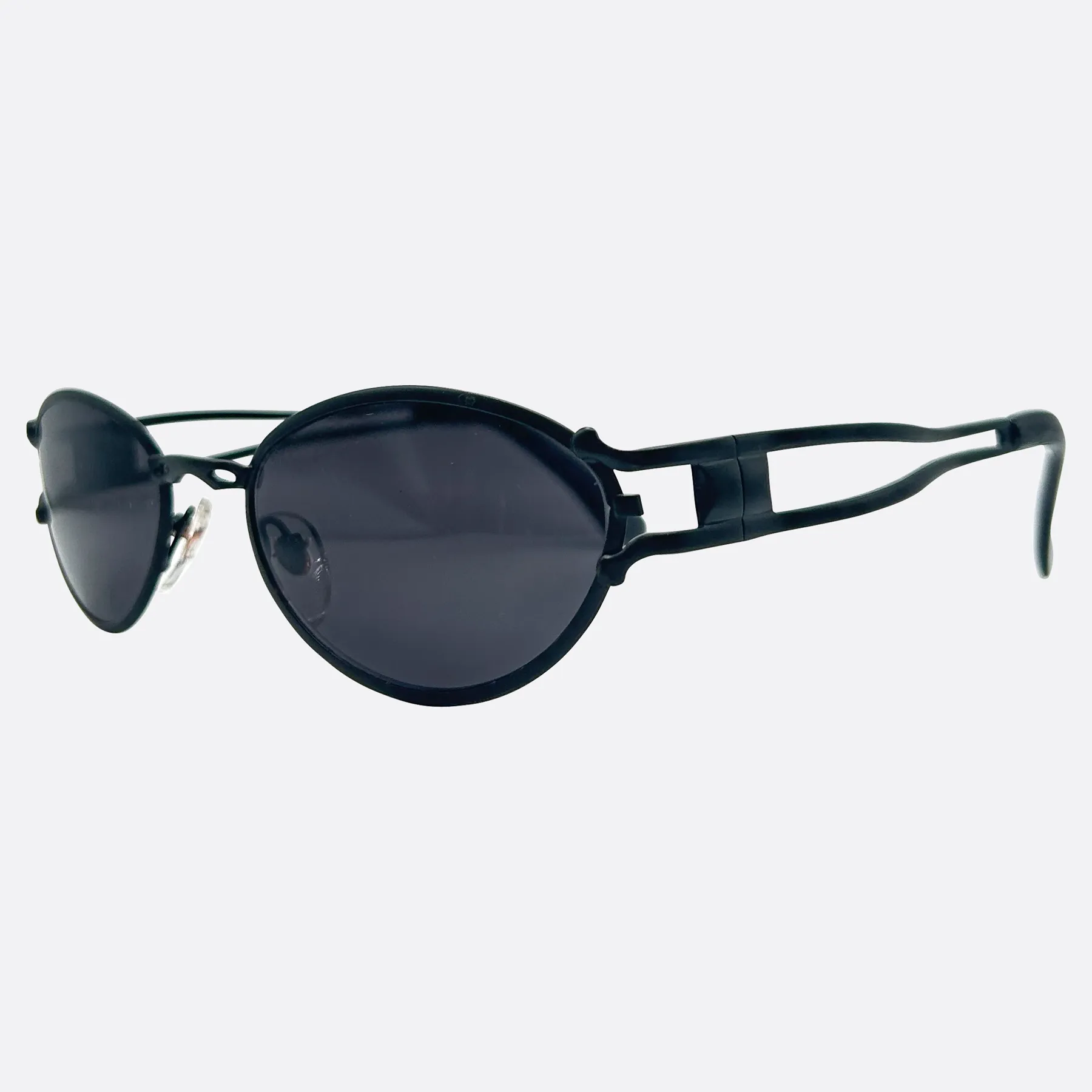 HUGO Oval Steampunk 90s Sunglasses sold by Giant Vintage product image thumbnail 4