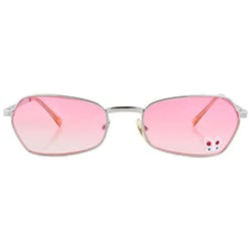 T.Y.V.M. Pink/Butterfly Rimless Sunglasses sold by Giant Vintage