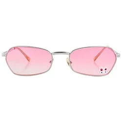 T.Y.V.M. Pink/Butterfly Rimless Sunglasses sold by Giant Vintage